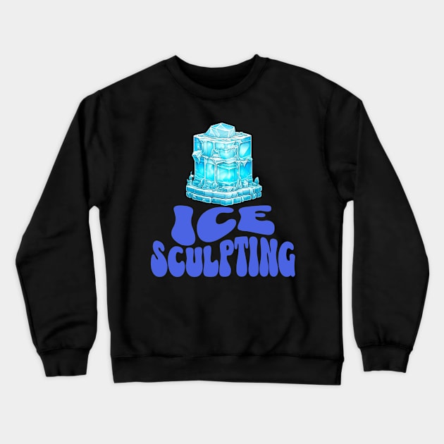 Groovy Glacier | Ice Sculpting Crewneck Sweatshirt by Alaigo